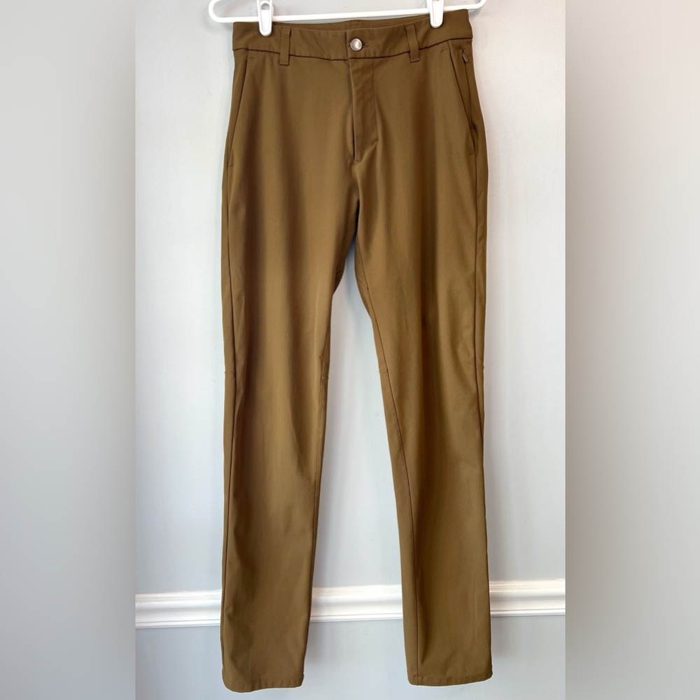 Lululemon ABC Slim-Fit Trouser Stretch Cotton VersaTwill Artifact Pants Mens 28